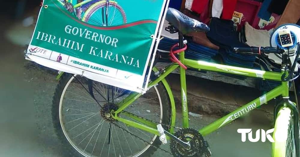Ibrahim Karanja Steps up Campaigns for Nakuru Governor Seat on Bicycle.