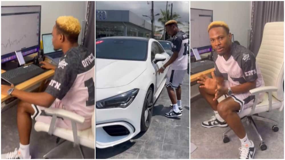 New white Benz/Man made millions out of forex trading.