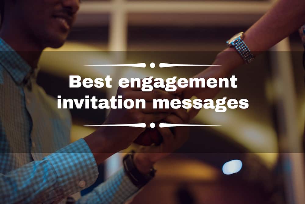 Best engagement invitation message