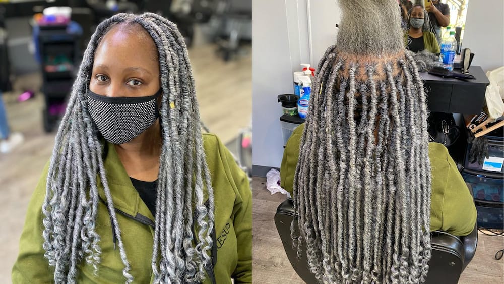 New Trend: Box Braids with Thread Wrapped Braids Mixed In