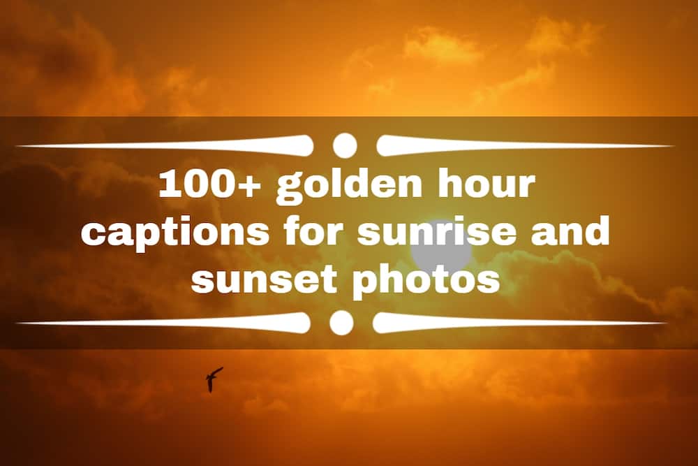 golden hour captions