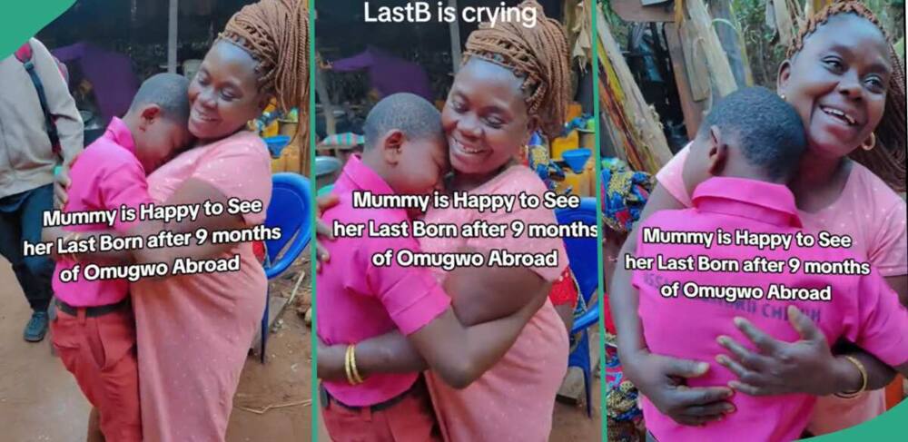 A Nigerian mother has returns from omugwo abroad.