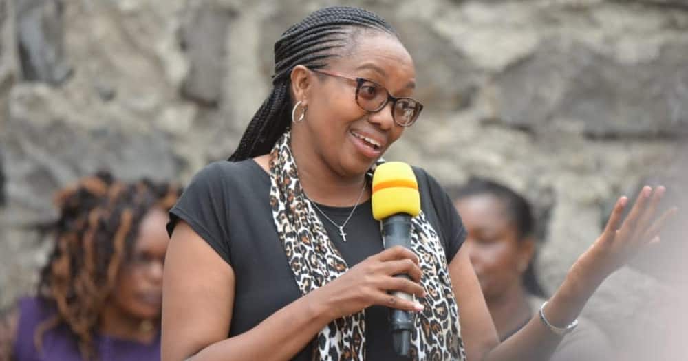 Nakuru senator Susan Kihika campaigns at a past event.