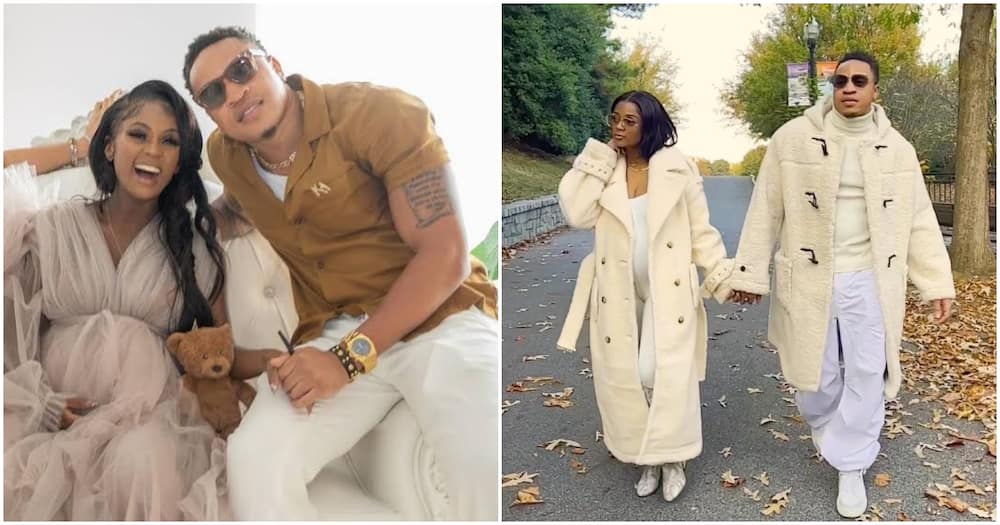 Rotimi said women are stronger than men after seeing his wife give birth. Photo: Rotimi.