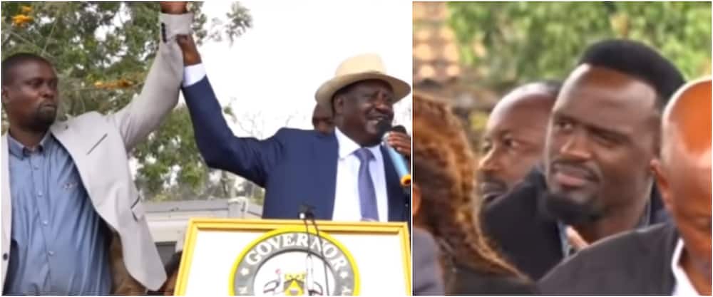 Kibra by-election: Raila endorses Imran Okoth in front of Mariga