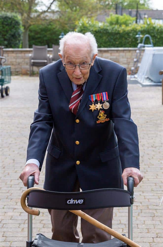 99-year-old war veteran raises KSh 635m to fight pandemic by walking around his garden