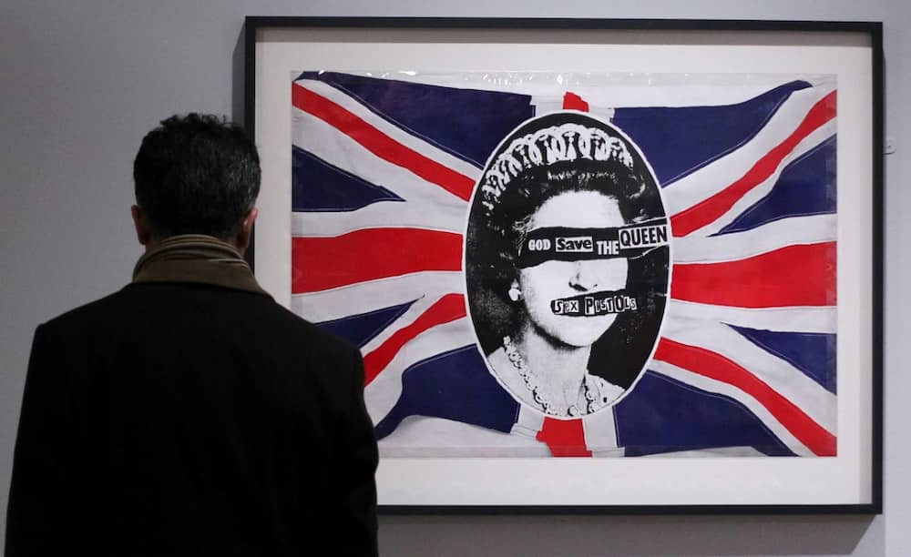 The cover of The Sex Pistols' 1977 single 'God Save The Queen' became a defining image of the punk movement