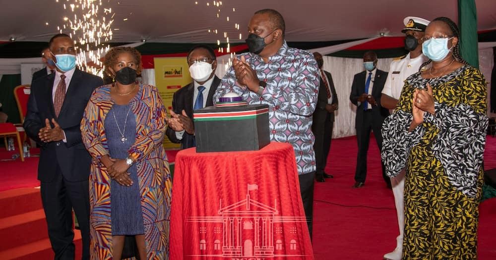 Uhuru Kenyatta during the World Aids Day.