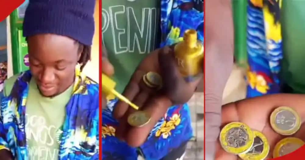 A Kenyan man faced backlash for painting KSh 1 coins to look like ten bob.
