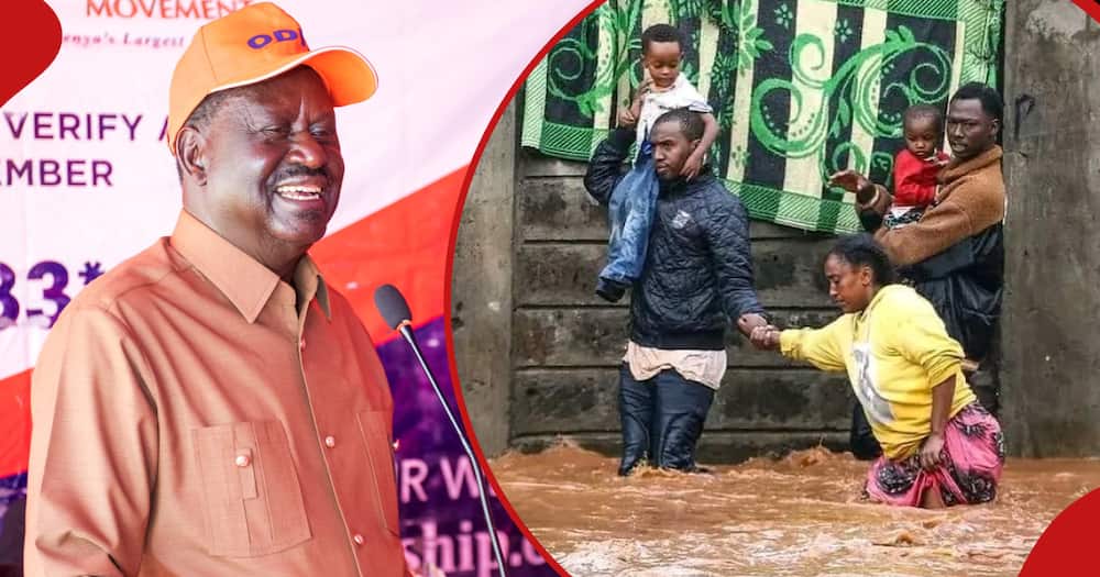 Raila Odinga. His ODM office has hosted victims of floods.