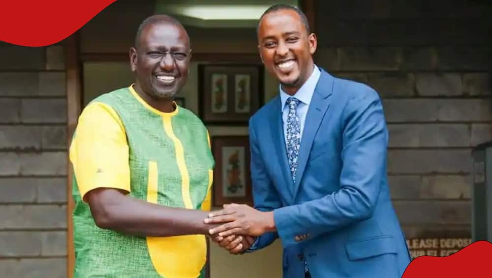President William Ruto and Hussein Mohamed.