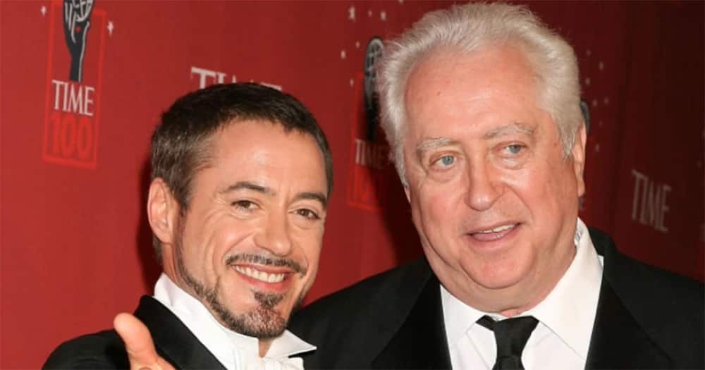 Robert Downey Sr (r) and his son Robert Jr