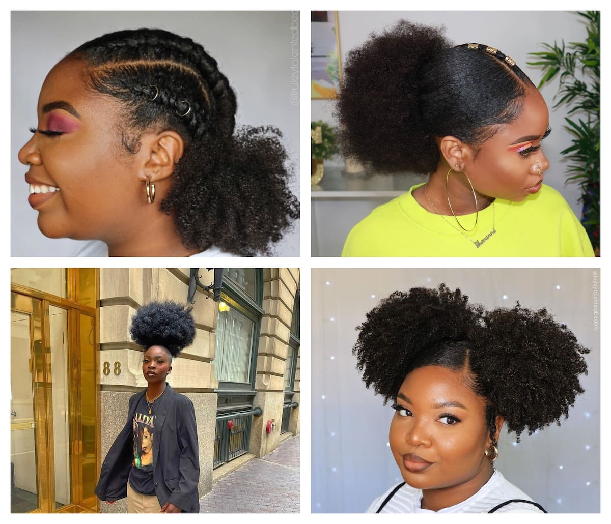 Hair Puff Balls hairstyle for little black girls