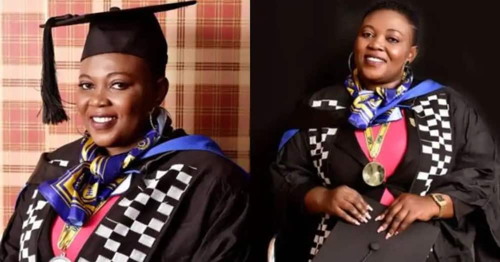 Single mother Vivian Otoo graduates with a Master of Philosophy in Finance.