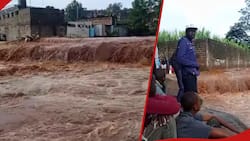 Nairobi: Kariobangi Residents Share Light Moment as Area Floods During Heavy Rains