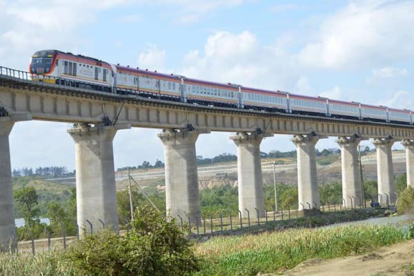 Madaraka train cruising the SGR.