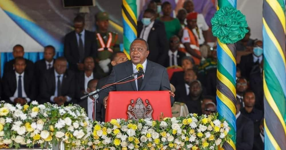 Uhuru Cheered for Pausing Speech During Magufuli's Funeral Service to Honour Muslim Prayer Call