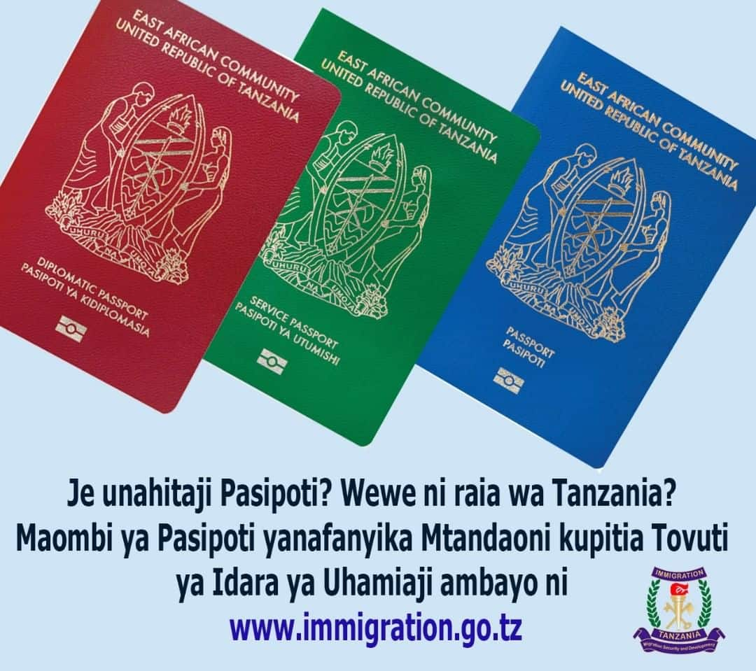 Online Passport Application Form In Tanzania 2020 Tuko Co Ke   D891e5754f29edf3 