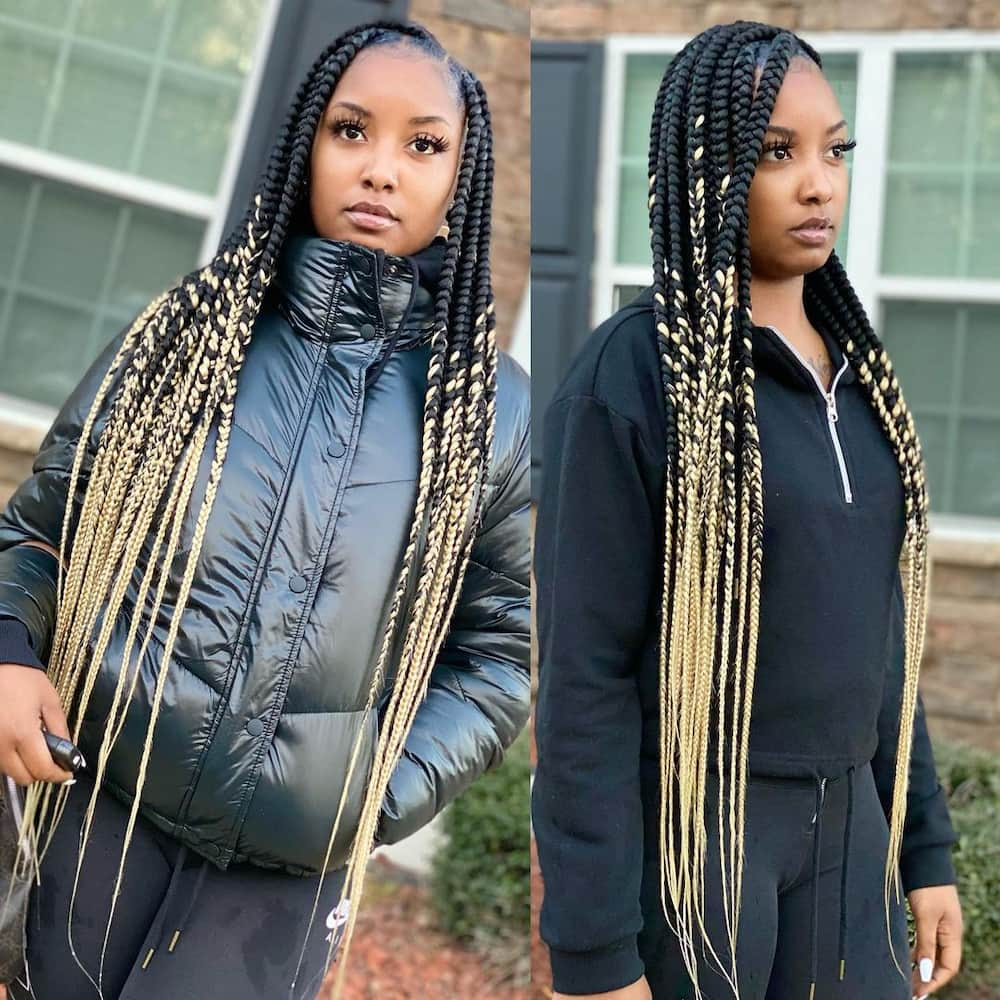 travel braids with knotless