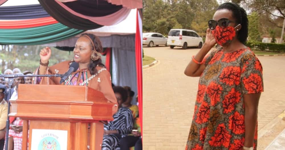 Narc Kenya chairlady Martha Karua (r) and Kirinyaga governor Anne Mumbi Waiganjo (l). Photo: Karua/ Anne.