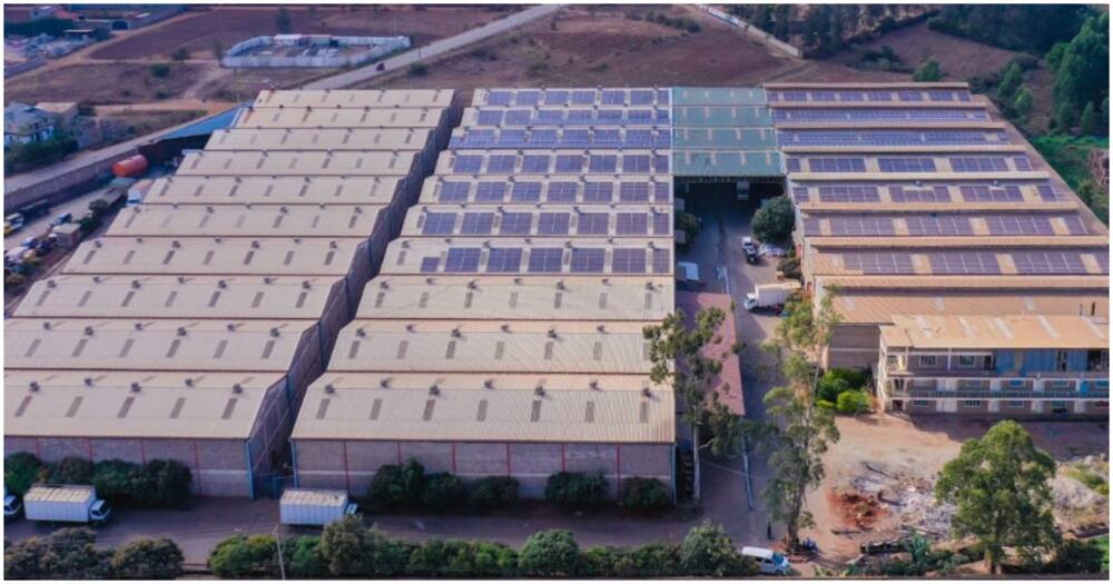 Juja plastics manufacturer installed solar panels to supplement electricity.