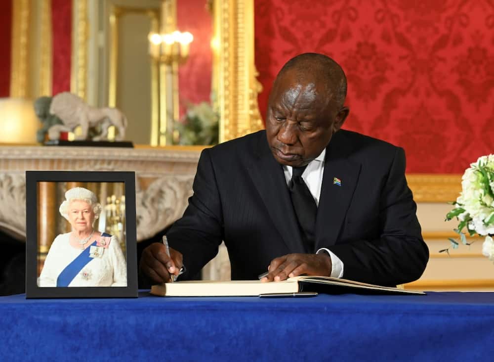 President Ramaphosa was last in the UK for queen Elizabeth II's funeral