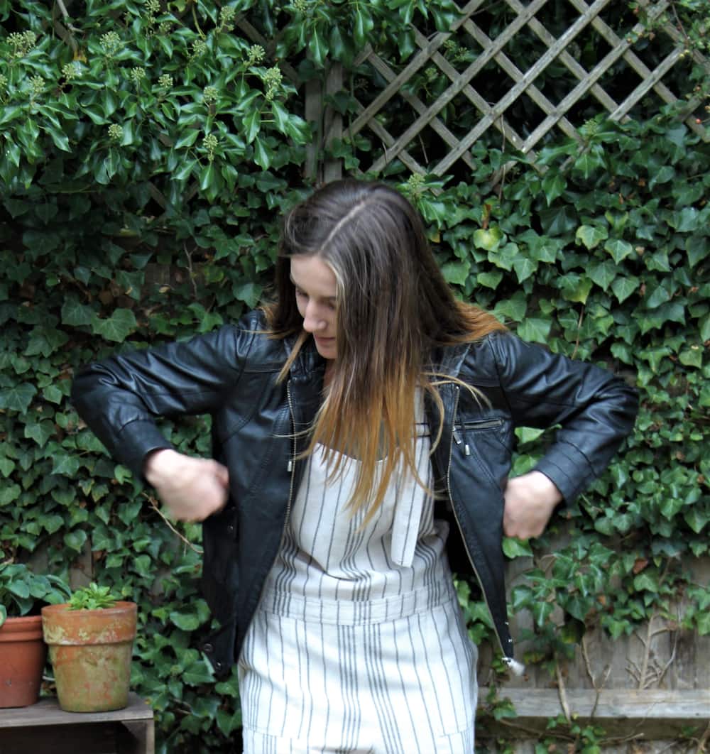How to fix peeling faux leather jacket