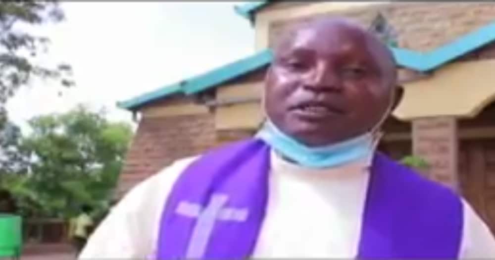 Priest Jeremiah Mutumi. Photo: Screengrab from NTV.