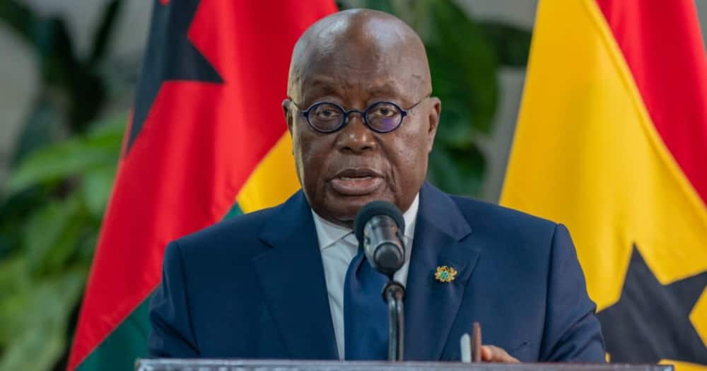 Ghanaian president Nana Akufo-Addo speaks at a past event.