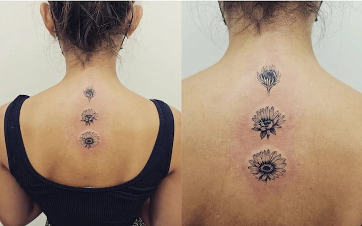 unique spine tattoos