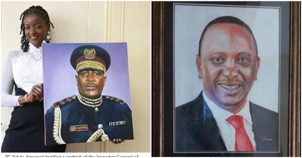 Meet Sylvia Amugune the first female portrait artist in the Kenya Police Service.