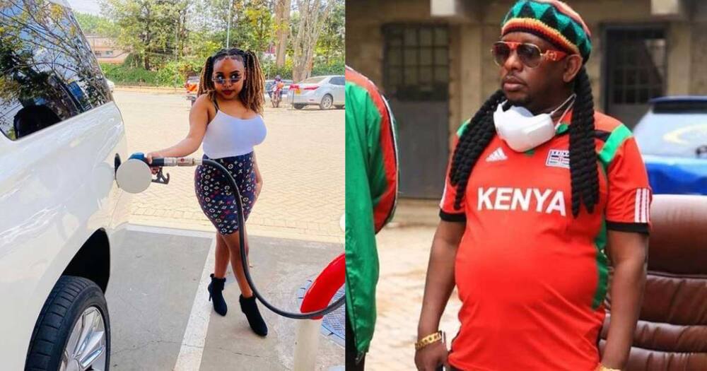 Mike Sonko and his daughter Sandra.