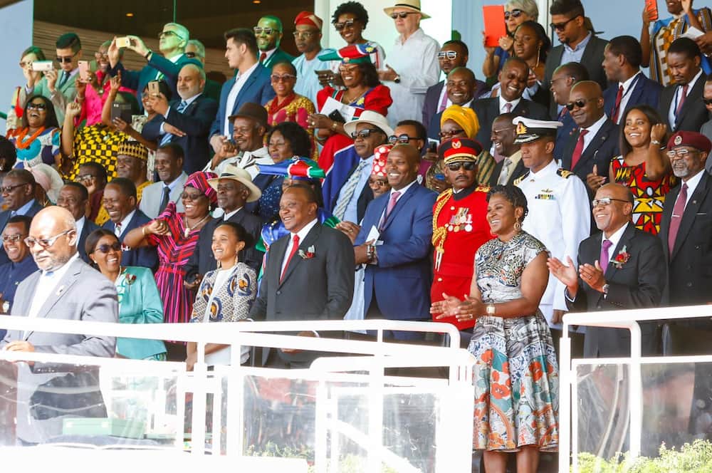 Uhuru jets out of country with daughter Ngina Kenyatta for state visit in Namibia