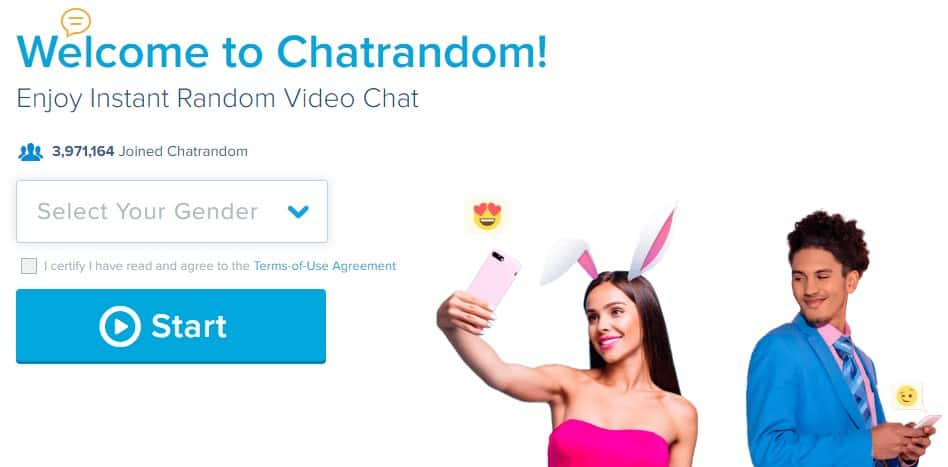 Select free gender chatroulette Chatspin Random