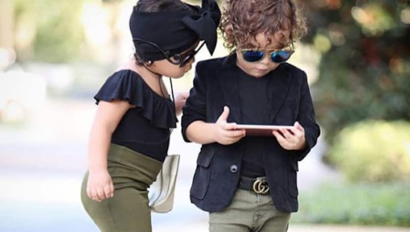Ariella and Alessandro: Meet baby twins with classy fashion taste