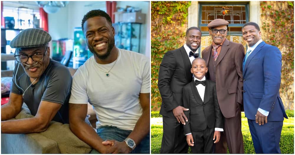 Kevin Hart snaps with family.