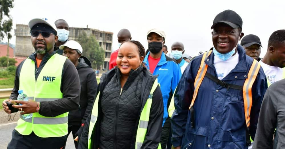 Tuju was involved in a road accident on February 12, 2020, en route to Kabarak for the burial of late president Daniel Moi. Photo: Anne Waiguru.