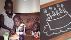 Heartfelt Viral TikTok Video of Kids Celebrating Birthday with Simple Cake Leaves Netizens in Awe
