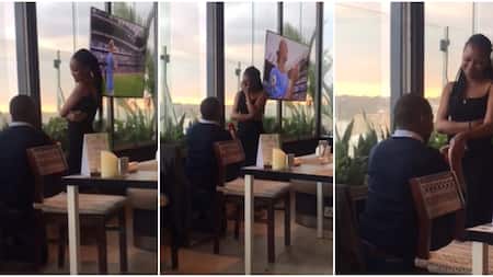 Kenyan Man Leaves Diners in Awe After Proposing to Lover at Restaurant: "Erling Haaland Approves"