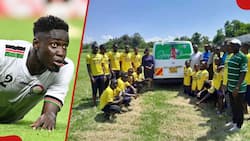 Giving Back: Harambee Stars Defender Joseph Okumu Donates Van to His Childhood Club