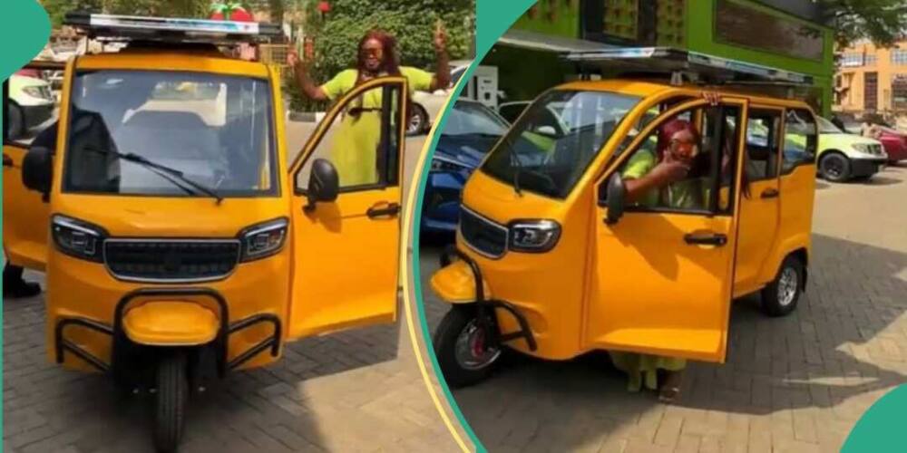 Lady shows off electric TukTuk that doesn't need fuel