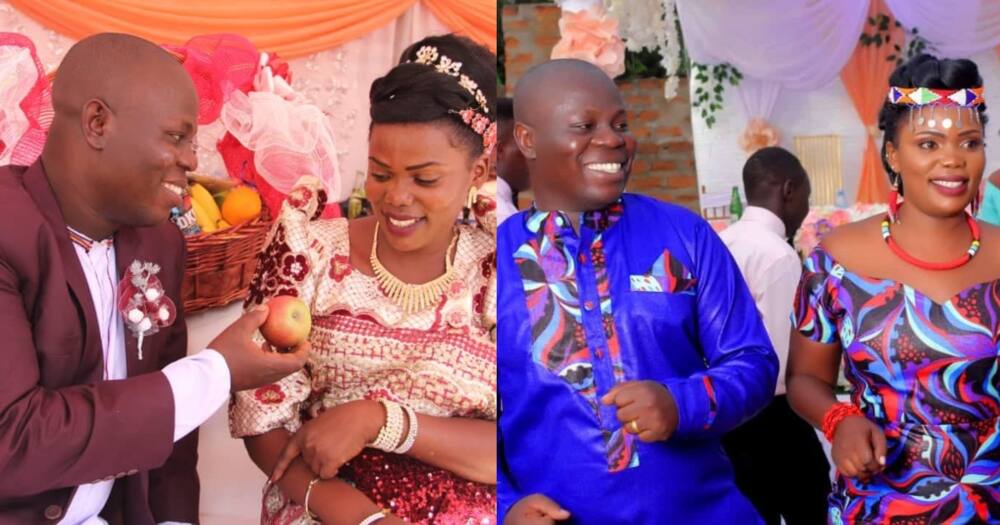 Lovers who fell in love in primary school get married after reuniting on facebook after 14 years.