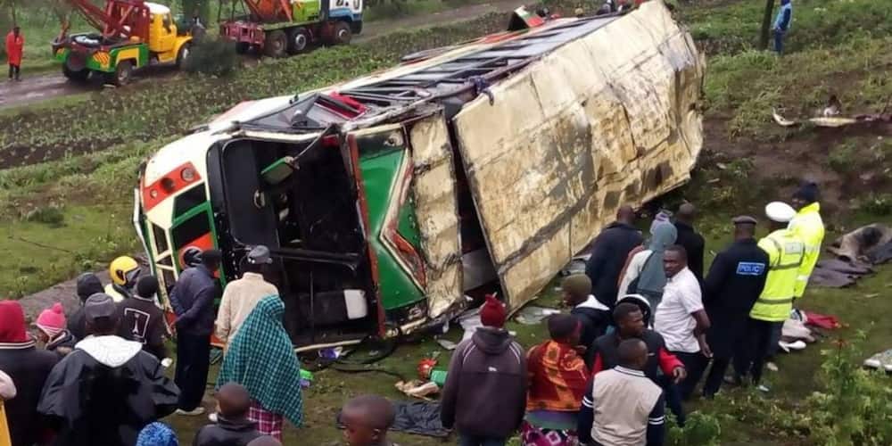 Over 50 passengers escape death as bus catches fire on Nakuru-Nairobi highway