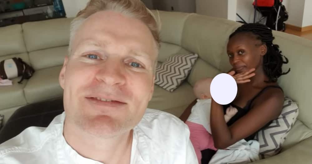 Sweet Video Shows Wealthy Belgian Man Flaunting His Kenyan Girlfriend to His Followers