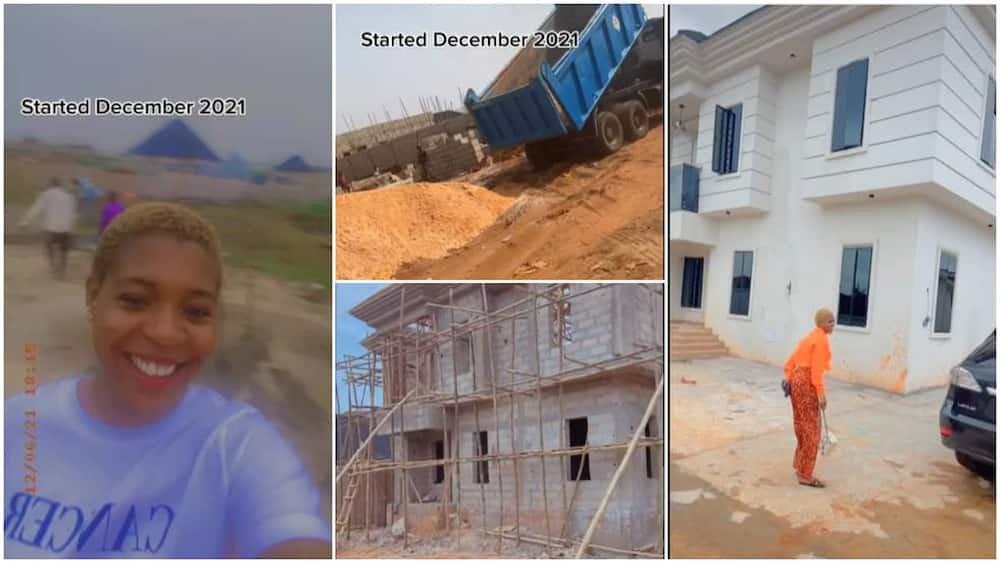 Beautiful mansion in Nigeria/young lady finished her house project.