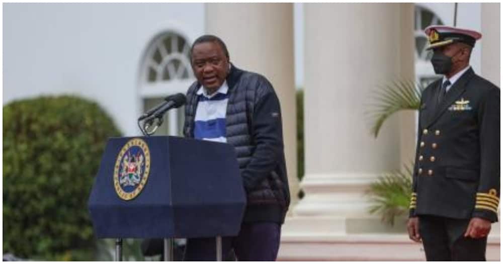 He was commissioning a hospital in Mwiki. Photo: State House Kenya.