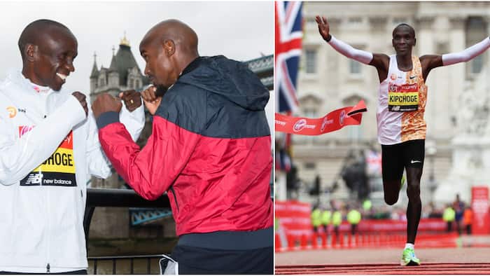 Mo Farah says the only way he will ever win is if Kipchoge retires