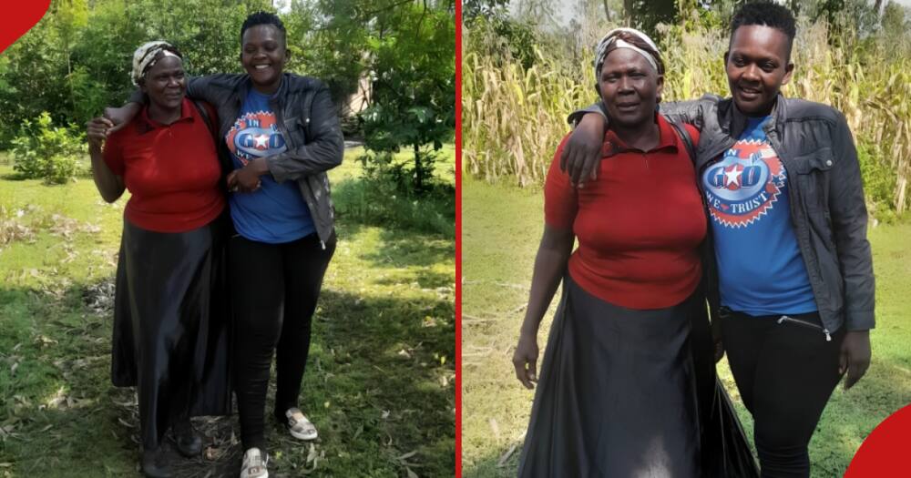 Nakuru woman Seline Matoro spends time with her mother.