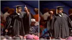 Kamukunji: Azimio Supporter Shows Up in Graduation Gown to Protest against Unemployment