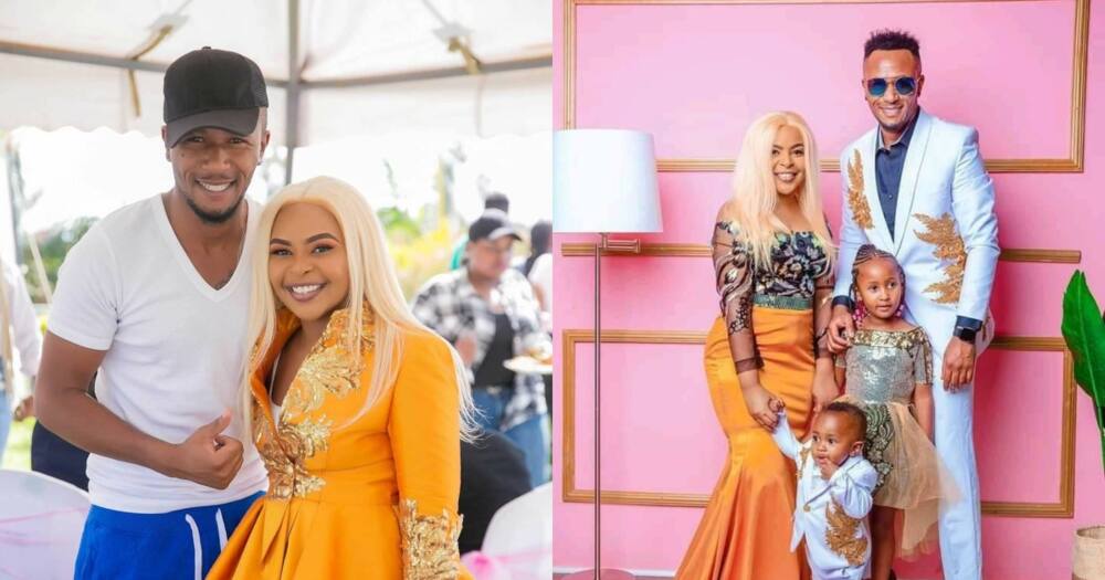 Size 8, DJ Mo and their kids Ladasha and Muraya Jnr.